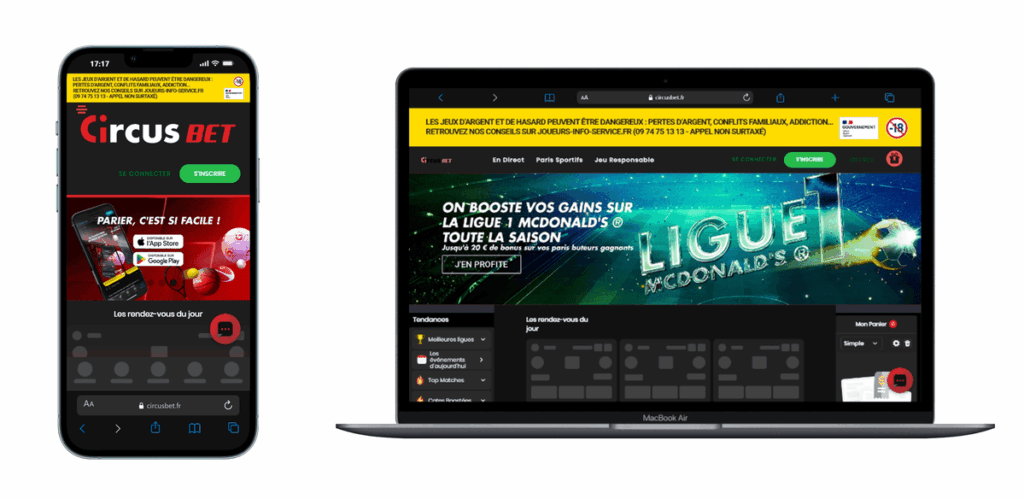 site paris sportif belge circus