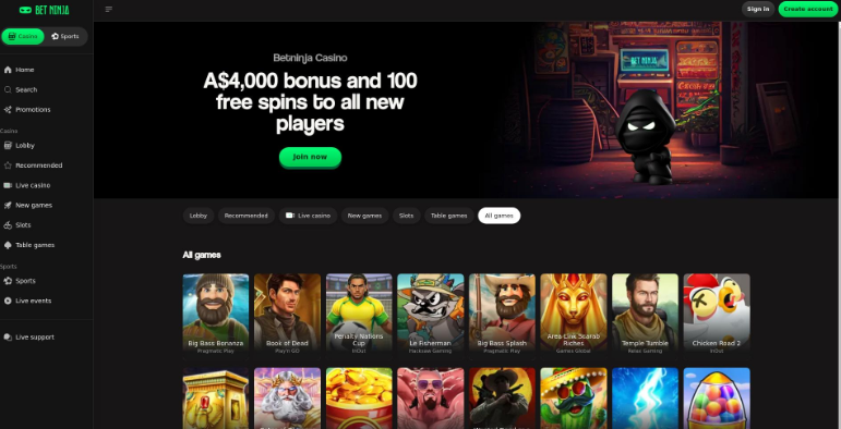 betninja image