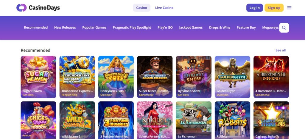 Meilleur casino Canada : Casino Days