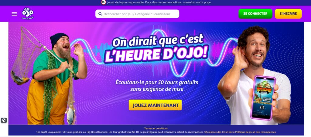 Play Ojo Casino en ligne Canada