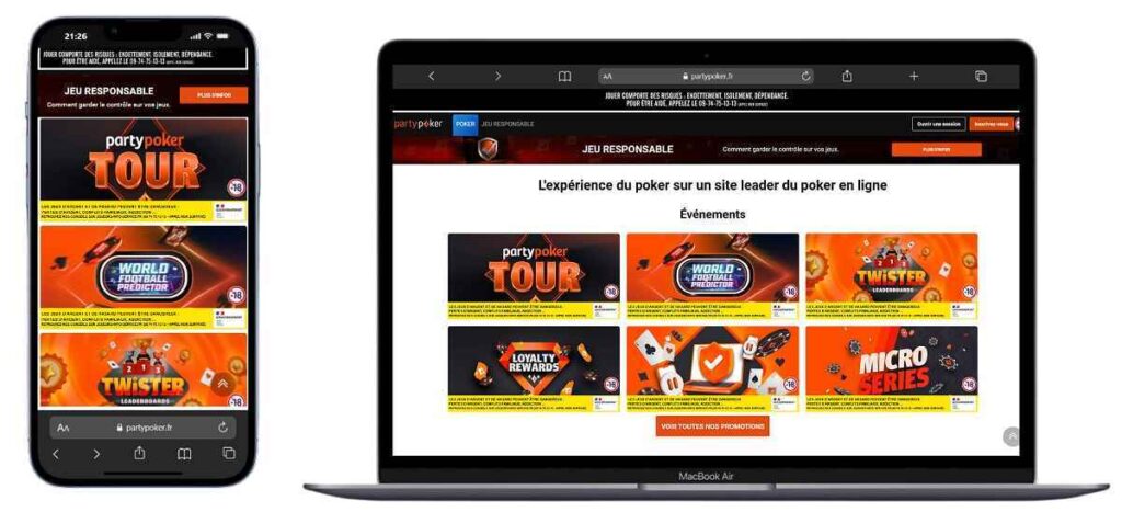 party poker - app poker france