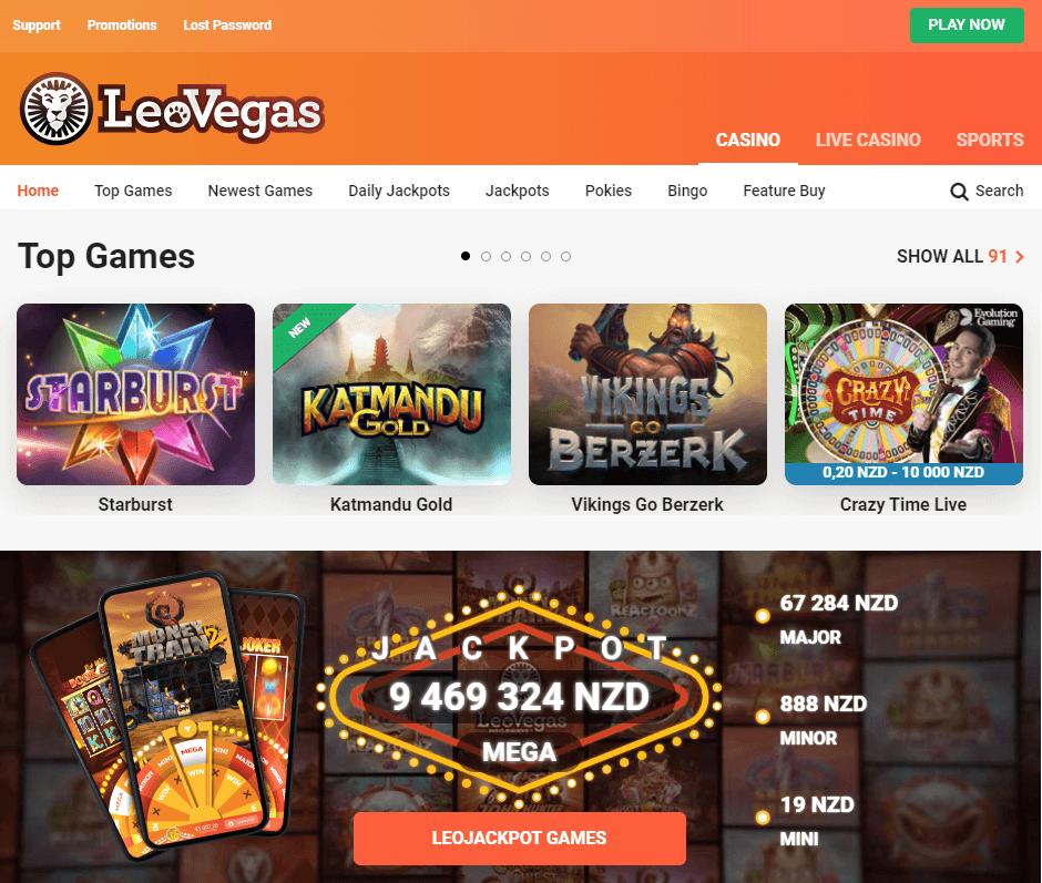 Leovegas casino en ligne